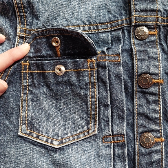 Oshkosh euc jean jacket size 12 - Picture 6 of 12